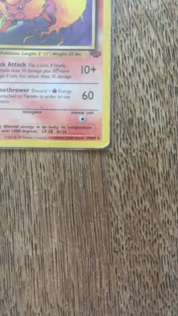 Pokemon TCG Flareon Card 19/64 Jungle Set Non-Holo Rare - Image 2