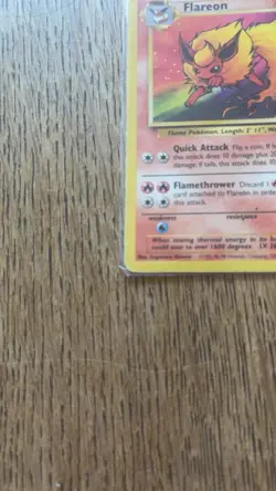 Pokemon TCG Flareon Card 19/64 Jungle Set Non-Holo Rare - Image 3