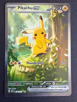 TCG Pokemon Pikachu EX 276/217 ASC Holo Rare Card - Image 1