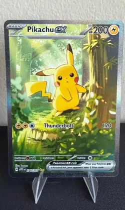 TCG Pokemon Pikachu EX 276/217 ASC Holo Rare Card - Image 3