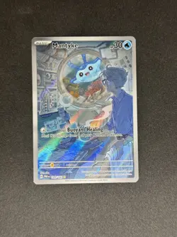 Mantyke Full Art Holo Pokemon Card Paradox Rift Illustration 189/182 - Image 1