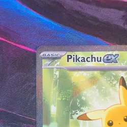 Pokemon Pikachu EX Full Art Holo Card 276/217 Basic ASC - Image 3