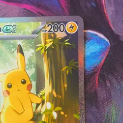 Pokemon Pikachu EX Full Art Holo Card 276/217 Basic ASC - Image 4