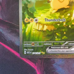 Pokemon Pikachu EX Full Art Holo Card 276/217 Basic ASC - Image 5