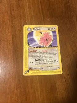 Clefable 41/165 - Expedition Set HP Rare Pokemon Card - Image 1