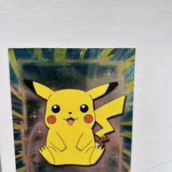 2 PIKACHU Oversized Pokemon TOPPS Cards #25 Black Logo Foil Holo Rare - Image 2