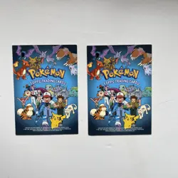 2 PIKACHU Oversized Pokemon TOPPS Cards #25 Black Logo Foil Holo Rare - Image 4