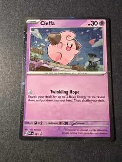 Cleffa 095 Sv: Scarlet & Violet Promo Cards Holo Double Swirl - Image 1