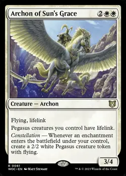 1 x Archon of Sun's Grace - Commander: Wilds of Eldraine - NM-Mint - MTG - Image 1