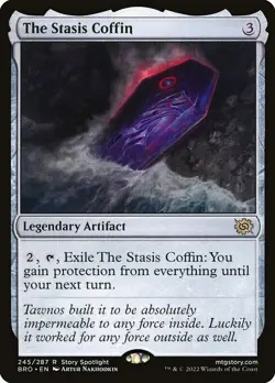THE STASIS COFFIN mtg NM-M The Brothers War 1 Rare - Image 1