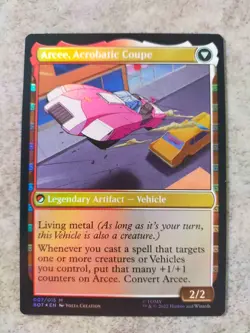 MTG Magic the Gathering - Arcee, Sharpshooter / Acrobatic Coupe Foil - Image 2