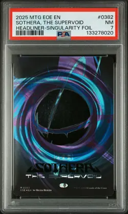 2025 MTG EDGE OF ETERNITIES #0382 SOTHERA, THE SUPERVOID PSA 7 - Image 1