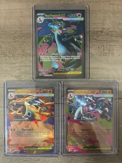 Pokemon TCG Charizard 3-Card Lot Mega Charizard X EX Promo 109/094 NM etc - Image 1