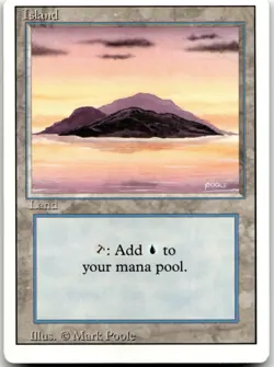 MTG Island (A) L Revised Edition 287 MP - Image 1