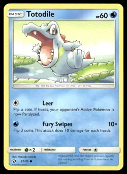 Totodile 22/70 Common Dragon Majesty Pokemon Near Mint - Image 1
