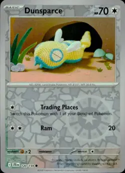 Dunsparce 120/159 Common Journey Together Pokemon Reverse Holo NM - Image 1