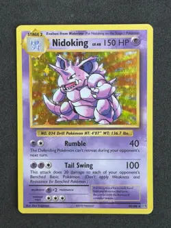 Pokemon TCG NIDOKING 45/108 Holo Rare, Evolutions NM-MT - Image 1