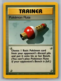 Pokemon Flute Base Set #086/102 Uncommon Pokemon Card - Image 1