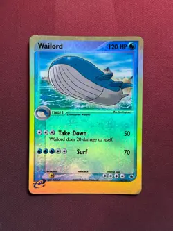 WAILORD 14/109 EX Ruby & Sapphire REVERSE HOLO RH Pokemon TCG card VLP - Image 1