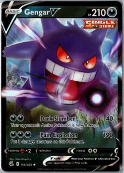 Gengar V 156/264 - Holo Fusion Strike Pokemon NM - Image 1