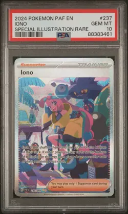PSA 10 2024 POKEMON PAF EN-PALDEAN FATES #237 IONO SPECIAL ILLUSTRATION RARE - Image 1