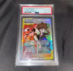 Pokemon Sun & Moon Cosmic Eclipse Full Art Red Blue Tag Team #234 PSA 10 GEM MT - Image 1