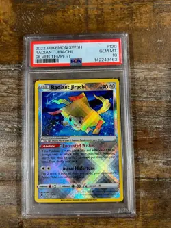 POKEMON 2022 Silver Tempest RADIANT JIRACHI #120 PSA 10 Gem Mint RARE - Image 1