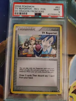 Pokemon Tv Reporter Reverse Holo Psa9 - ex Dragon Frontiers PSA BGS CGC - Image 1