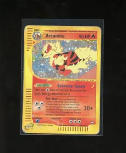 SWIRL 2003 Aquapolis Arcanine Holo Foil Rare H2/H32 WOTC E-Reader Series Pokemon - Image 1