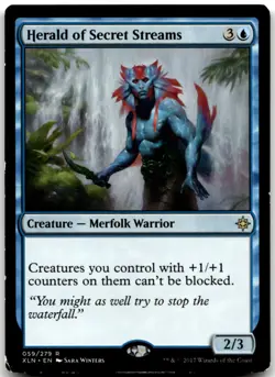 MTG Herald of Secret Streams R Ixalan 59 MP - Image 1
