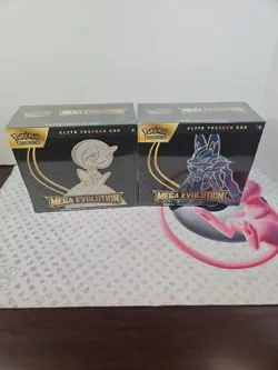 Pokemon TCG Mega Evolution Elite Trainer Box ETB Lot of 2 Lucario and Gardevoir - Image 1