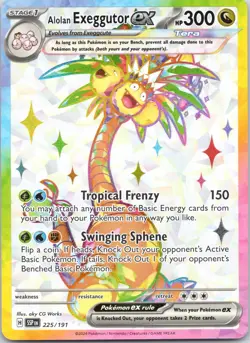 Alolan Exeggutor ex 225/191 Ultra Rare Surging Sparks Pokemon Near Mint - Image 1