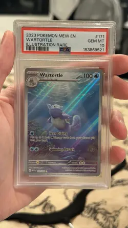 Pokemon Wartortle Sv: Scarlet & Violet 151 Illustration Rare Holo 171/165 PSA 10 - Image 2