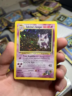 SWIRL 2000 Pokemon Gym Heroes Sabrina's Gengar 14/132 Holo Foil Rare - Image 3