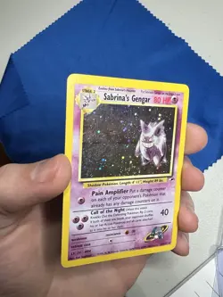 SWIRL 2000 Pokemon Gym Heroes Sabrina's Gengar 14/132 Holo Foil Rare - Image 4