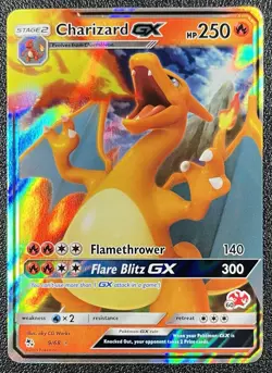 Pokemon TCG Charizard GX 9/68 Hidden Fates Holo - Image 1