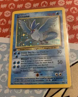 Pokemon TCG Articuno 1st Edition Holo Rare Fossil 2/62 NM Pack Fresh - Image 2