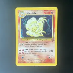 Pokemon Ninetales 13/130 Holo Base Set 2 - RARE 4th Print 1999-2000 WOTC LP - Image 1