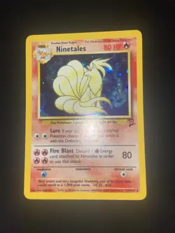 Pokemon Ninetales 13/130 Holo Base Set 2 - RARE 4th Print 1999-2000 WOTC LP - Image 2