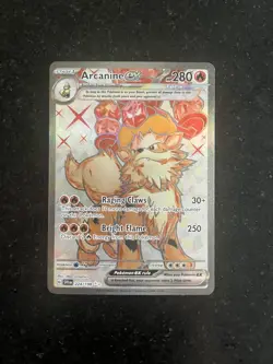 Arcanine ex 224/198 Ultra Rare Scarlet & Violet Pokemon Near Mint - Image 3