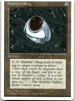 MTG Aladdin's Ring R Fourth Edition LP - Image 1