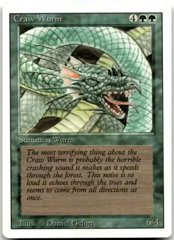 MTG Craw Wurm C Unlimited Edition LP - Image 1