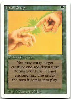 MTG Instill Energy U Unlimited Edition LP - Image 1