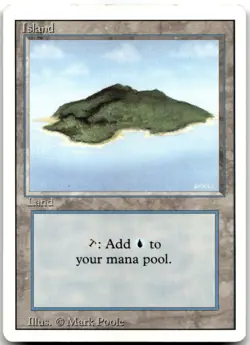 MTG Island (B) L Revised Edition 288 MP - Image 1
