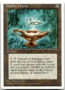 MTG Aladdin's Lamp R Fourth Edition LP - Image 1