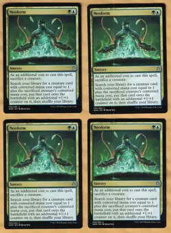 4x Neoform (War of the Spark, Uncommon, English, 2019) NM MTG 4 - Image 1