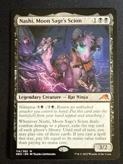 1x Nashi, Moon Sage's Scion (114) Kamigawa Neon Dynasty LP MTG Magic x1 MKE - Image 1