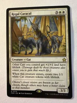 Regal Caracal 0579 | Magic the Gathering MTG | Foundations | Rare | NM - Image 1