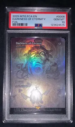 Darkness of Eternity Foil PSA 10 Graded Final Fantasy: Through the Ages MTG - Image 1
