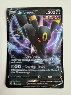 Pokemon TCG Umbreon V Evolving Skies 094/203 Holo Ultra Rare - Image 1